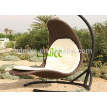 2015 hot sale wicker outdoor furniture swing hanging chair